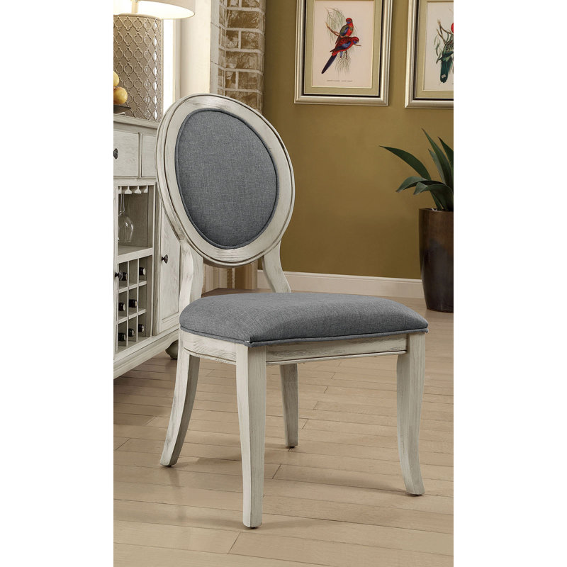 Ophelia & Co. O Kean Upholstered King Louis Back Side Chair Wayfair